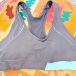 Bally Gray and Light Blue Sports Bra XL Photo 0