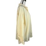 Old Navy  X-Large Boyfriend Shirt Top Button-Up Striped Long Sleeve Pocket Collar Photo 4