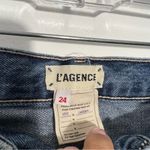 L'Agence  Adele High-Rise Cropped Stovepipe Jeans Fallbrook Wash Size 24‎ Photo 5