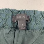 J.Crew Size 4 Dark Pants Hunter Green Lace Pull On High Waist Straight Holiday Photo 5