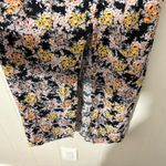 AFRM Hazel Women's Floral Smocked Gold Bouquet V Neck Midi Romantic Dress Size M Black Size M Photo 5