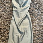 Lovely Day  sage green backless bodycon dress size small Photo 0