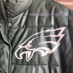 A New Day NFL Philadelphia Eagles Green Faux Leather Puffer Jacket Photo 2