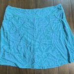 Fresh Produce  XL Teal Print Rayon Stretch City Skort Made in USA! Photo 0