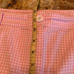 Talbots Perfect Crop Pants Women's 14 Checkers Pink White Barbiecore Gingham EUC Photo 6