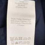 Boden St. Ives High Rise Paperbag Waist Linen Blend Trouser Pants Belt Blue 10R Size 10 Photo 4