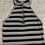 A'Gaci  Black Striped Crop Top Size Large Photo 3