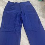 Salvatore Ferragamo Retail $1200 Silk  Navy Silk Blue Women’s Trou Photo 5