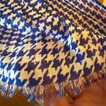 Talbots  Geometric Abstract All-Over Print 100% Modal Lightweight Blue White NWT Photo 8