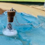 Handmade Real Miniature Seashell In Glass Pendant Necklace Photo 3