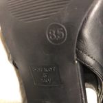 Parker & Sky Parker &‎ Sky Black Shoe Heels Open Toe Zipper Back Women's Size 8.5 Photo 6