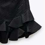 ZARA  asymmetrical black ruffle skirt 8541/560/800 Photo 2