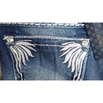 Miss Me New! Women's Feather Pocket Bootcut Jeans Blue Denim Size 28 Inseam 34 Photo 4
