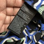 Chico's  Travelers Blue Black Midi Dress Women Size 0 4/6 Jersey Waist Band Dress Photo 11