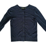 Versona Women's XS Navy Blue Cardigan Sweater 3/4 Sleeve Casual Knit Photo 0