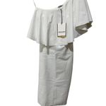 Chiara Boni  Elisse One-Shoulder Ruffle Sheath Cocktail Dress Size‎ 2 Photo 5