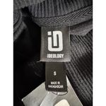 Ideology  Women's Black Ribbed Funnel Neck Long‎ Sleeve Pullover Top Photo 4