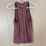 Allbirds Striped Racerback Tank Top Women’s Small Pink Burgundy Performance Acti Photo 1