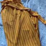 Full Circle Trends Yellow Stripped Pants Photo 0