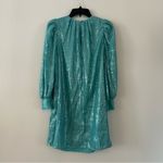 Alice + Olivia  Paulette Sequin Blue Tulle Mini Party Cocktail Dress Size M Photo 7