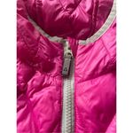 Gerry Puffer Jacket Hooded Down 650 Fill Girls Large 14 / 16 Pink Grey Full Zip Photo 2