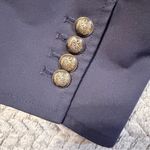 Tuckernuck  Hawthorn navy blue structured single breasted blazer size large Photo 12