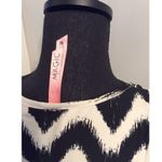 Black White Print Maxi Dress Sleeveless stretchy Medium M Womens Photo 2