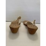 Easy Street Tuscany  Brown Off White Sandals Shoes 9.5 M Made In Italy RARE HTF Photo 3