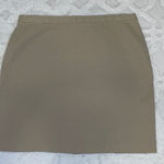L.L. Bean vintage mini skirt made in Hong Kong, Size 12 Tan Photo 0