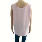 VINTAGE Fashion Attitudes US 12 80’s Pastel Pink Embroidered Floral Tank Top Photo 3