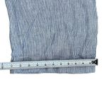 J Jill Love Linen Blue White Striped Lounge Beach Stretch Waist Wide Leg Large Photo 8