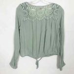 Seven Sisters Top Womens Small Crochet Boho Gauzy Cropped Relaxed Boxy Fairy Photo 5