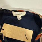 Gilli Orange & Cream Multicolor Striped Wide Sleeve Blouse Size S Photo 6