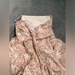 Selfie Leslie  pink floral Alexandria square neckline tie back romper small Photo 9