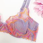 Savage X Fenty Shining Star Embroidered Lace Unlined Demi Bra Photo 7