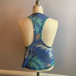 dELiA*s blue tropical racer back crop tank top Size XS Photo 2