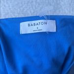 Aritzia  Babaton Fox Contour High Neck Thong Bodysuit Mazarine Blue Small Photo 5