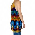 Forever 21 Rainbow Tie Dye Crochet Hippie Festival Tunic Tank Top Photo 2