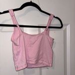 Hollister  Pink Ruched Crop Tank Top Photo 2