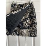 Ilyse Hart LTD Womens 6 Black Pineapple Wrap Skirt Photo 3