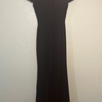 XScape  stretch velvet off the shoulder Gown Photo 7