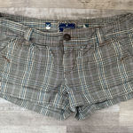 American Eagle  Women’s 6 Y2K Plaid Low Rise Short Shorts Photo 0