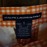 Ralph Lauren  Golf orange and white gingham check women's cropped pants Photo 3
