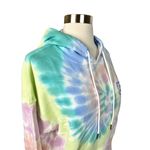 Daydreamer LA Eye Shrunken Hoodie in Prismatic Tie Dye Photo 4