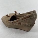 Soul of Africa Suede Leather Wedge Mocassin Loafers Taupe Brown Size 10 US Photo 9