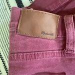 Madewell 9” High Riser Skinny Pants 25 Berry Red Preppy High Waist Stretch Jeans Photo 5