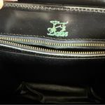 Vintage Dofan Paris Leather Handbag Black Gold Buckle Structured Top Handle Photo 8