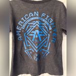 American Fighter x Affliction Addy Women's T-Shirt Black Grey Blue Size Medium Photo 5