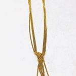 Sterling Silver  with gold overlay, layered tassel necklace Photo 4