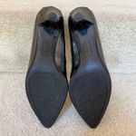 Anne Klein Patent Leather Pointed Toe Shoes Heels Gun Metal Silver Size 8 Photo 5